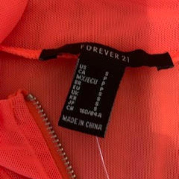 Neon Orange Bodysuit! Only Worn Once! (S) - Picture 4 of 4